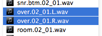 Left and right shown in filenames